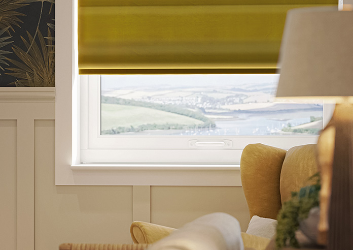 Ultra Luxe Velvet, Old Gold - Roman Blind - Image 5